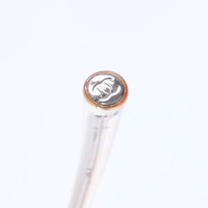 CHANEL シャネル リムレス サングラス 4017-D c.159/61 サイズ62□17 120 ココマーク ラインストーン グレー アイウェア シルバー金具 美品 中古 4a005349
