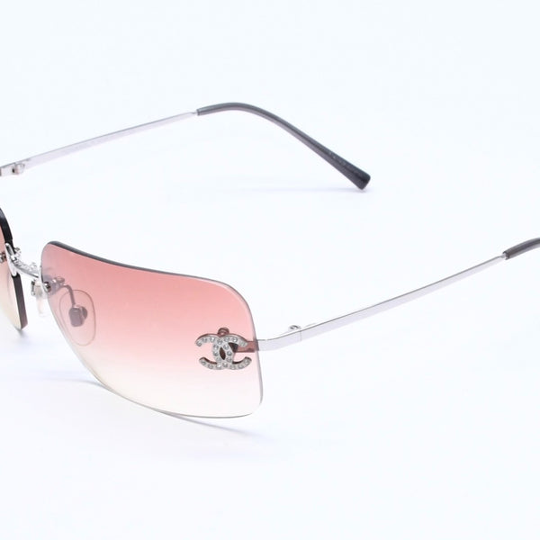 CHANEL シャネル サングラス アイウェア ラインストーン ココマーク ピンク 4017-D サイズ62◻︎17 120 美品 中古 4a005350