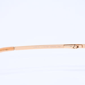 CHANEL Rimless Sunglasses 4092-B c.102/8Z Size 62□15 120 Brown Rhinestone Coco Mark Gold Hardware Good Condition Used 4a005340