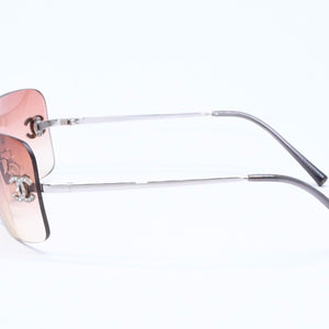 CHANEL シャネル サングラス アイウェア ラインストーン ココマーク ピンク 4017-D サイズ62◻︎17 120 美品 中古 4a005350