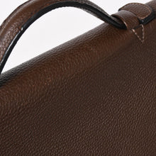Load image into Gallery viewer, HERMES エルメス サック ア デペッシュ41 トリプル レザール ビジネスバッグ □R刻印 トゴ ショコラ 2014年製 シルバー金具 良品 中古 4a005050
