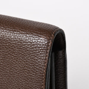 HERMES エルメス サック ア デペッシュ41 トリプル レザール ビジネスバッグ □R刻印 トゴ ショコラ 2014年製 シルバー金具 良品 中古 4a005050