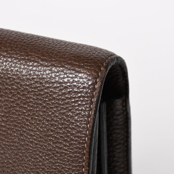 HERMES エルメス サック ア デペッシュ41 トリプル レザール ビジネスバッグ □R刻印 トゴ ショコラ 2014年製 シルバー金具 良品 中古 4a005050