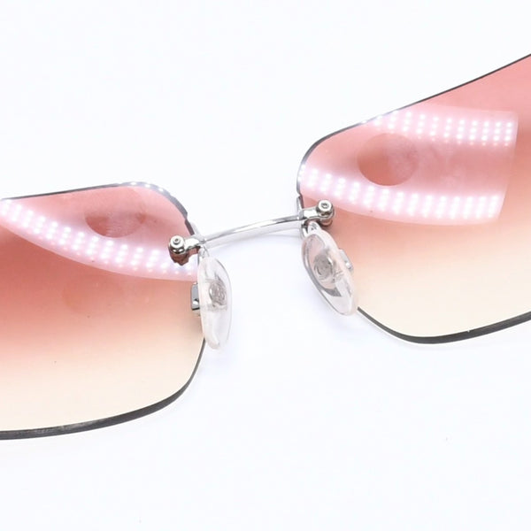 CHANEL シャネル サングラス アイウェア ラインストーン ココマーク ピンク 4017-D サイズ62◻︎17 120 美品 中古 4a005350