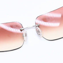 Load image into Gallery viewer, CHANEL シャネル サングラス アイウェア ラインストーン ココマーク ピンク 4017-D サイズ62◻︎17 120 美品 中古 4a005350