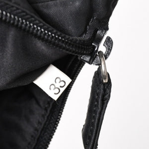 極美品 PRADA プラダ ホーボー ハンドバッグ MV515 トライアングルロゴ 三角ロゴプレート ナイロン ブラック 中古 4a005357