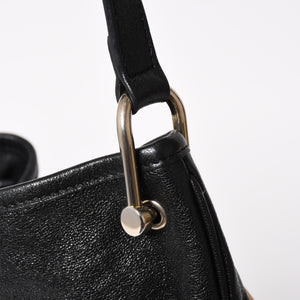 GUCCI グッチ ホースビット ショルダーバッグ ブラック ゴールド 602089 ゴールド金具 レザー 美品 中古 4a005390