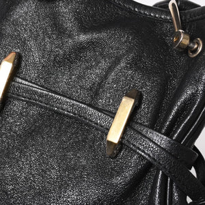 GUCCI グッチ ホースビット ショルダーバッグ ブラック ゴールド 602089 ゴールド金具 レザー 美品 中古 4a005390