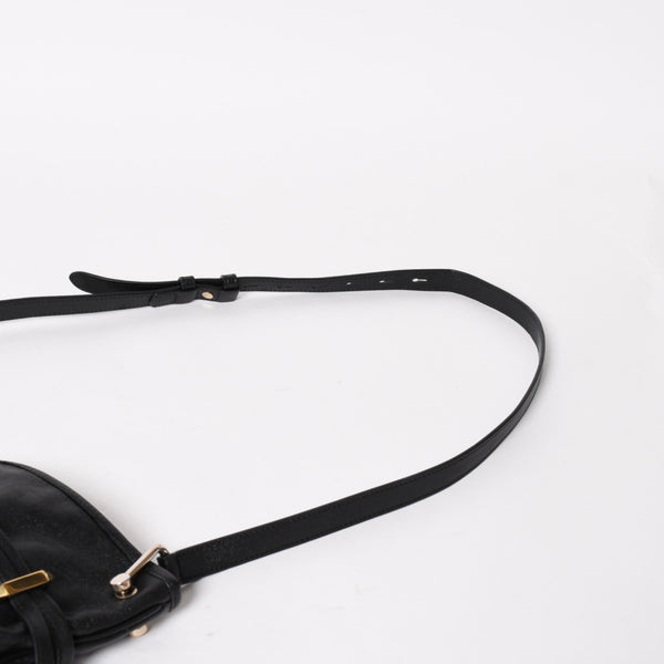 GUCCI グッチ ホースビット ショルダーバッグ ブラック ゴールド 602089 ゴールド金具 レザー 美品 中古 4a005390