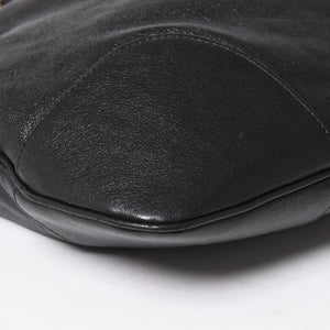 GUCCI グッチ ホースビット ショルダーバッグ ブラック ゴールド 602089 ゴールド金具 レザー 美品 中古 4a005390