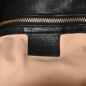 GUCCI グッチ ホースビット ショルダーバッグ ブラック ゴールド 602089 ゴールド金具 レザー 美品 中古 4a005390