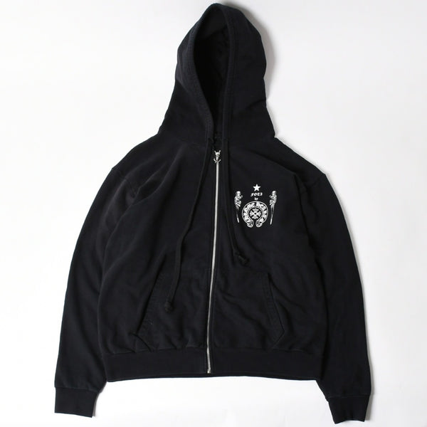 CHROME HEARTS クロムハーツ × FOTI フォティ ジップアップフーディー サイズL ジャーヴィス マハリア ハリスティーター 新型 美品 中古 4a005371