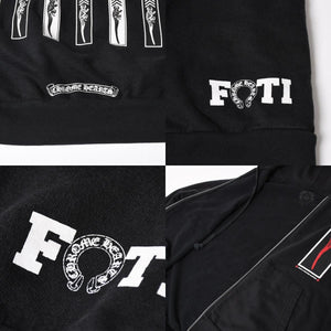 CHROME HEARTS クロムハーツ × FOTI フォティ ジップアップパーカー サイズM ジャービス ハリスティーター 新型 美品 中古 4a005372