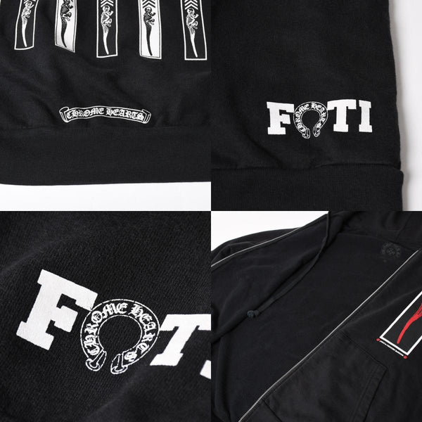 CHROME HEARTS クロムハーツ × FOTI フォティ ジップアップパーカー サイズM ジャービス ハリスティーター 新型 美品 中古 4a005372