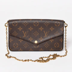 極美品 LOUIS VUITTON ルイヴィトン ショルダーバッグ M81876 ポシェットフェリシー モノグラム 中古 4a005246