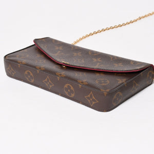 極美品 LOUIS VUITTON ルイヴィトン ショルダーバッグ M81876 ポシェットフェリシー モノグラム 中古 4a005246