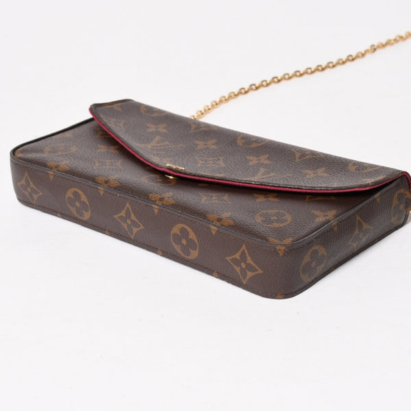 極美品 LOUIS VUITTON ルイヴィトン ショルダーバッグ M81876 ポシェットフェリシー モノグラム 中古 4a005246