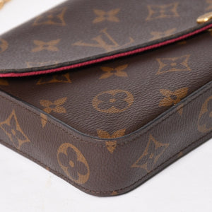 極美品 LOUIS VUITTON ルイヴィトン ショルダーバッグ M81876 ポシェットフェリシー モノグラム 中古 4a005246