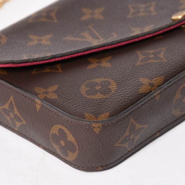 極美品 LOUIS VUITTON ルイヴィトン ショルダーバッグ M81876 ポシェットフェリシー モノグラム 中古 4a005246