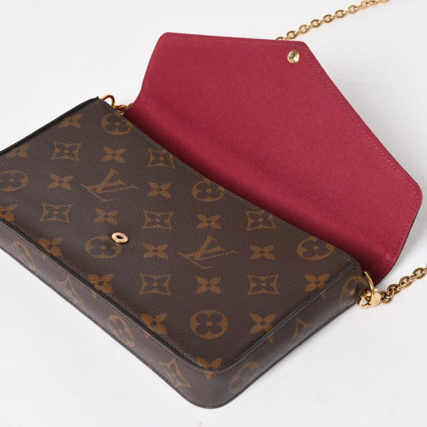 極美品 LOUIS VUITTON ルイヴィトン ショルダーバッグ M81876 ポシェットフェリシー モノグラム 中古 4a005246