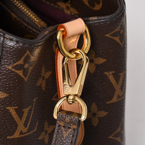 新品同様 LOUIS VUITTON ルイヴィトン モンテーニュBB モノグラム ハンドバッグ M41055 ブラウン 中古 4a005304