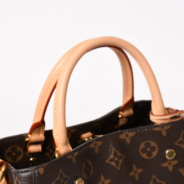 新品同様 LOUIS VUITTON ルイヴィトン モンテーニュBB モノグラム ハンドバッグ M41055 ブラウン 中古 4a005304