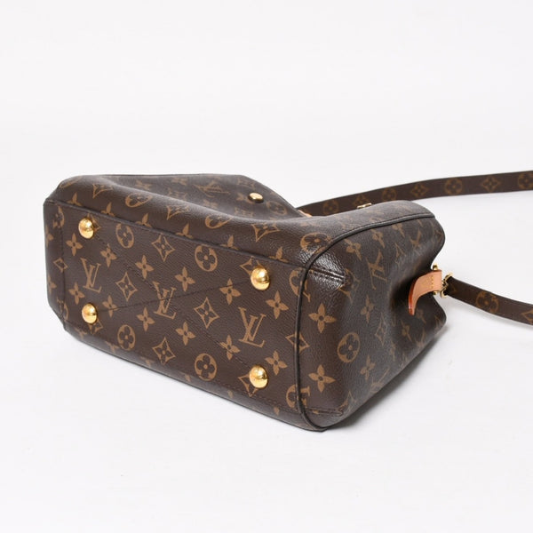 新品同様 LOUIS VUITTON ルイヴィトン モンテーニュBB モノグラム ハンドバッグ M41055 ブラウン 中古 4a005304