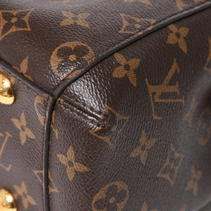 新品同様 LOUIS VUITTON ルイヴィトン モンテーニュBB モノグラム ハンドバッグ M41055 ブラウン 中古 4a005304