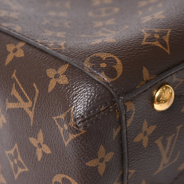 新品同様 LOUIS VUITTON ルイヴィトン モンテーニュBB モノグラム ハンドバッグ M41055 ブラウン 中古 4a005304