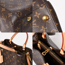 画像をギャラリービューアに読み込む, 新品同様 LOUIS VUITTON ルイヴィトン モンテーニュBB モノグラム ハンドバッグ M41055 ブラウン 中古 4a005304
