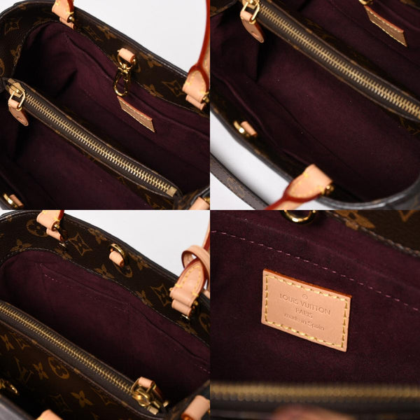 新品同様 LOUIS VUITTON ルイヴィトン モンテーニュBB モノグラム ハンドバッグ M41055 ブラウン 中古 4a005304