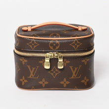 Load image into Gallery viewer, 新品同様 LOUIS VUITTON ルイヴィトン ニース ナノ バニティバッグ ハンドバッグ M44936 モノグラム ブラウン 中古 4a005307