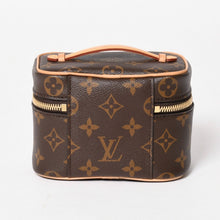 Load image into Gallery viewer, 新品同様 LOUIS VUITTON ルイヴィトン ニース ナノ バニティバッグ ハンドバッグ M44936 モノグラム ブラウン 中古 4a005307