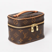 Load image into Gallery viewer, 新品同様 LOUIS VUITTON ルイヴィトン ニース ナノ バニティバッグ ハンドバッグ M44936 モノグラム ブラウン 中古 4a005307