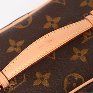 新品同様 LOUIS VUITTON ルイヴィトン ニース ナノ バニティバッグ ハンドバッグ M44936 モノグラム ブラウン 中古 4a005307