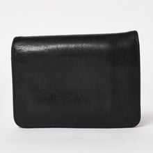 画像をギャラリービューアに読み込む, CHROME HEARTS クロムハーツ WALLET JOEY ジョーイウォレット 二つ折り財布 ダガージップ スクロールラベル ブラック 美品 中古 4a005389