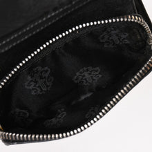 画像をギャラリービューアに読み込む, CHROME HEARTS クロムハーツ WALLET JOEY ジョーイウォレット 二つ折り財布 ダガージップ スクロールラベル ブラック 美品 中古 4a005389