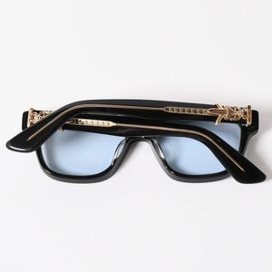 CHROME HEARTS クロムハーツ VAGILLIONAIRE Ⅱ ヴァジリオネア Ⅱ サングラス サイズ54□19-152 ダガー装飾 18KGP 美品 中古 4a005385
