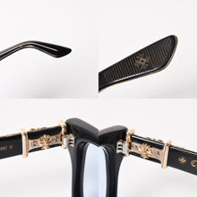 Load image into Gallery viewer, CHROME HEARTS クロムハーツ VAGILLIONAIRE Ⅱ ヴァジリオネア Ⅱ サングラス サイズ54□19-152 ダガー装飾 18KGP 美品 中古 4a005385