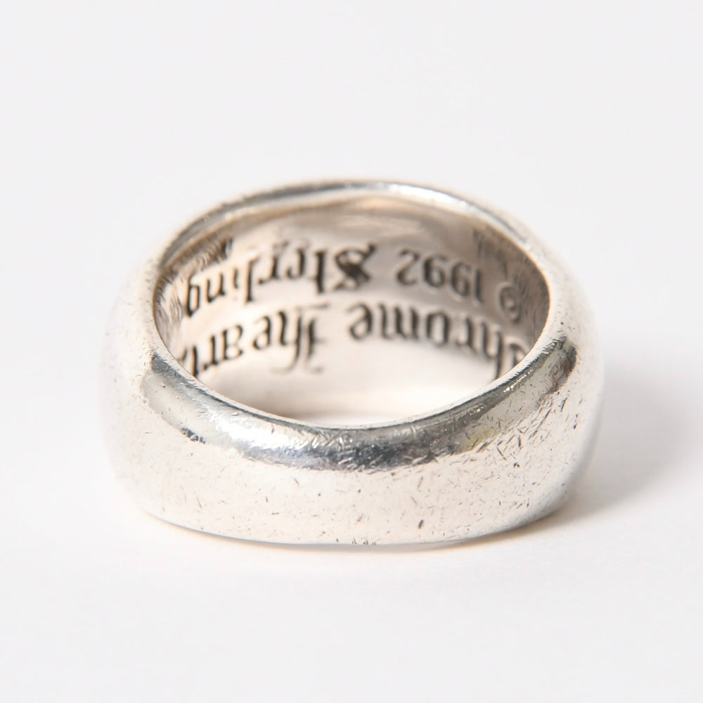 CHROME HEARTS SEAL STAMP CH Seal Stamp Ring Ring Weight Approx. 17.77g Size 17 Sterling Silver Good Condition Used 4a005393