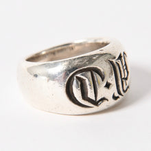 Load image into Gallery viewer, CHROME HEARTS クロムハーツ SEAL STAMP CHシールスタンプリング 指輪 重量約17.77g サイズ17号 スターリングシルバー 美品 中古 4a005393