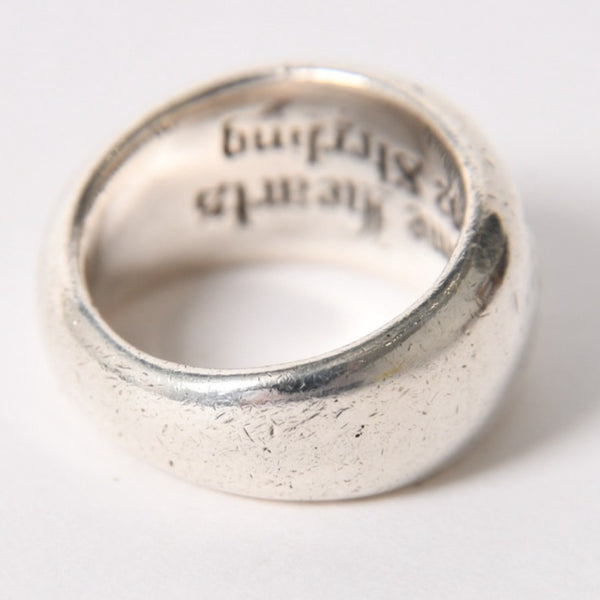 CHROME HEARTS SEAL STAMP CH Seal Stamp Ring Ring Weight Approx. 17.77g Size 17 Sterling Silver Good Condition Used 4a005393