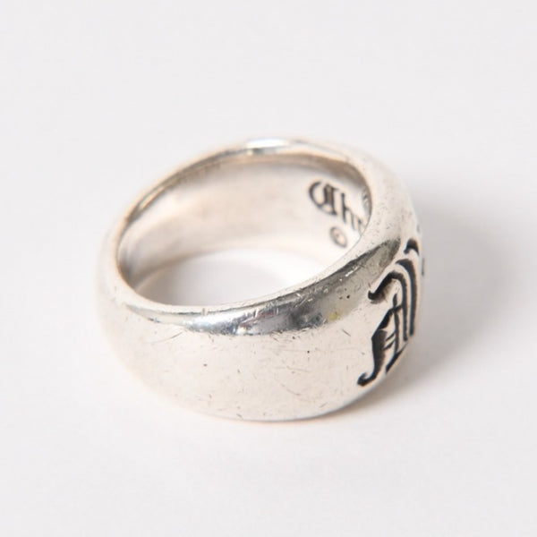 CHROME HEARTS SEAL STAMP CH Seal Stamp Ring Ring Weight Approx. 17.77g Size 17 Sterling Silver Good Condition Used 4a005393