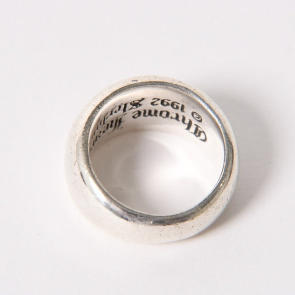 CHROME HEARTS SEAL STAMP CH Seal Stamp Ring Ring Weight Approx. 17.77g Size 17 Sterling Silver Good Condition Used 4a005393