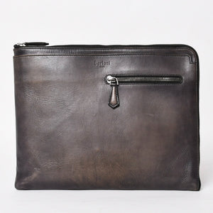 Berluti ベルルッティ クラッチバッグ ハンドバッグ Clutch Bag ブラック グレー G0127 美品 中古 4a005257
