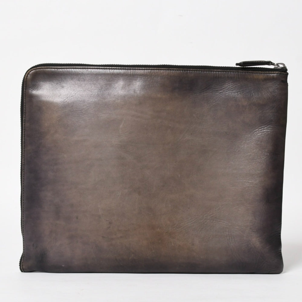 Berluti ベルルッティ クラッチバッグ ハンドバッグ Clutch Bag ブラック グレー G0127 美品 中古 4a005257