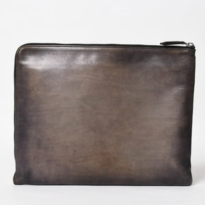 Berluti ベルルッティ クラッチバッグ ハンドバッグ Clutch Bag ブラック グレー G0127 美品 中古 4a005257