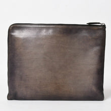 画像をギャラリービューアに読み込む, Berluti ベルルッティ クラッチバッグ ハンドバッグ Clutch Bag ブラック グレー G0127 美品 中古 4a005257