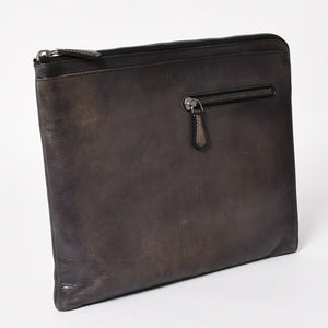 Berluti ベルルッティ クラッチバッグ ハンドバッグ Clutch Bag ブラック グレー G0127 美品 中古 4a005257
