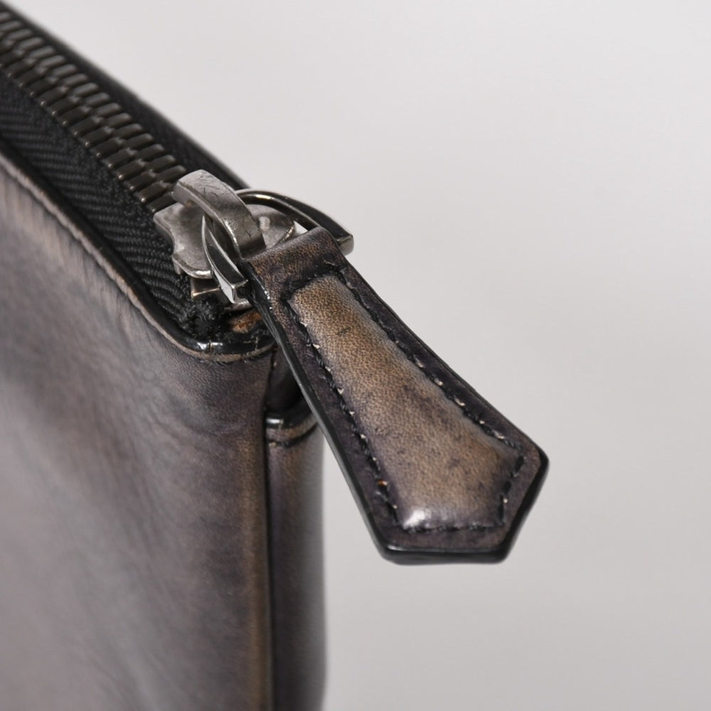 Berluti Clutch Bag Handbag Clutch Bag Black Gray G0127 Good Condition Used 4a005257